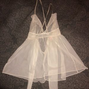 White Victoria Secret Babydoll Slip